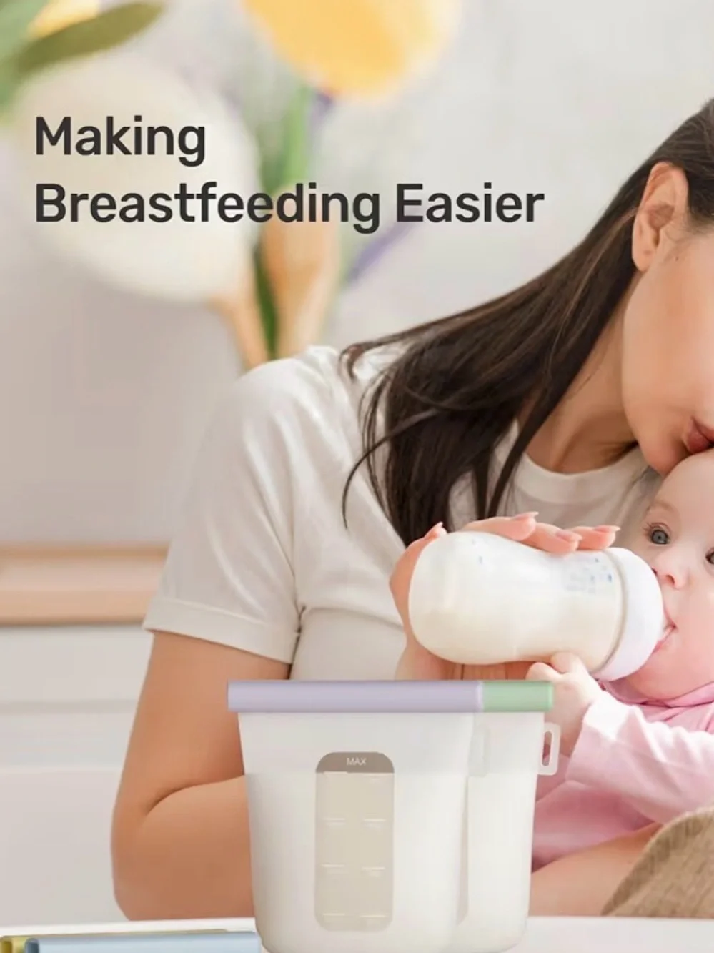 Nuliie 5-Pc Silicone Breastmilk Storage Bags — 8oz/240ml 🍼💗